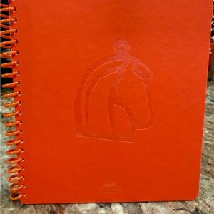 Hermes Orange Spiral Notebook
